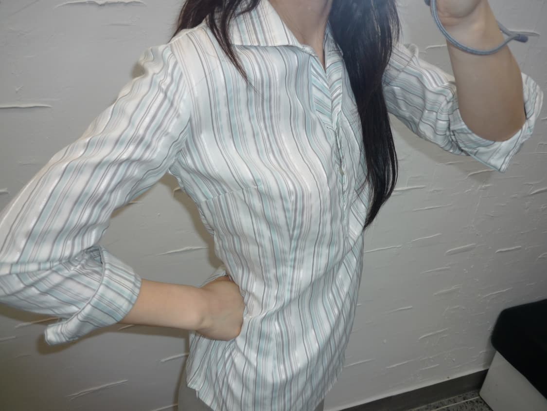 glossy slim fit shirts 상품이미지3