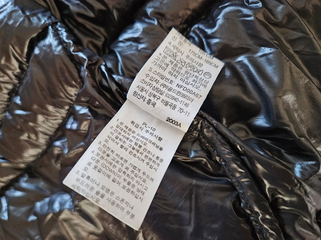 노스페이스 850 초경량 유광 구스다운 패딩 상태극상 희귀매물 눕시 상품이미지9