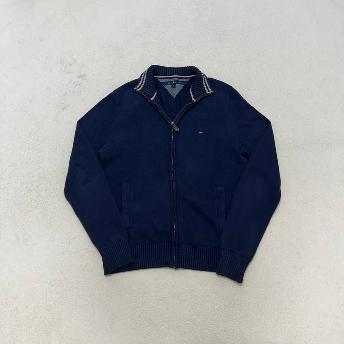 Tommy Hilfiger navy knit zip-up  상품이미지4