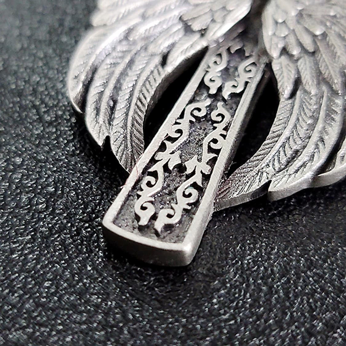 가브리엘 주석 천주교 기독교 펜던트 클래식 고딕 천사 날개 남자 목걸이 상품이미지2