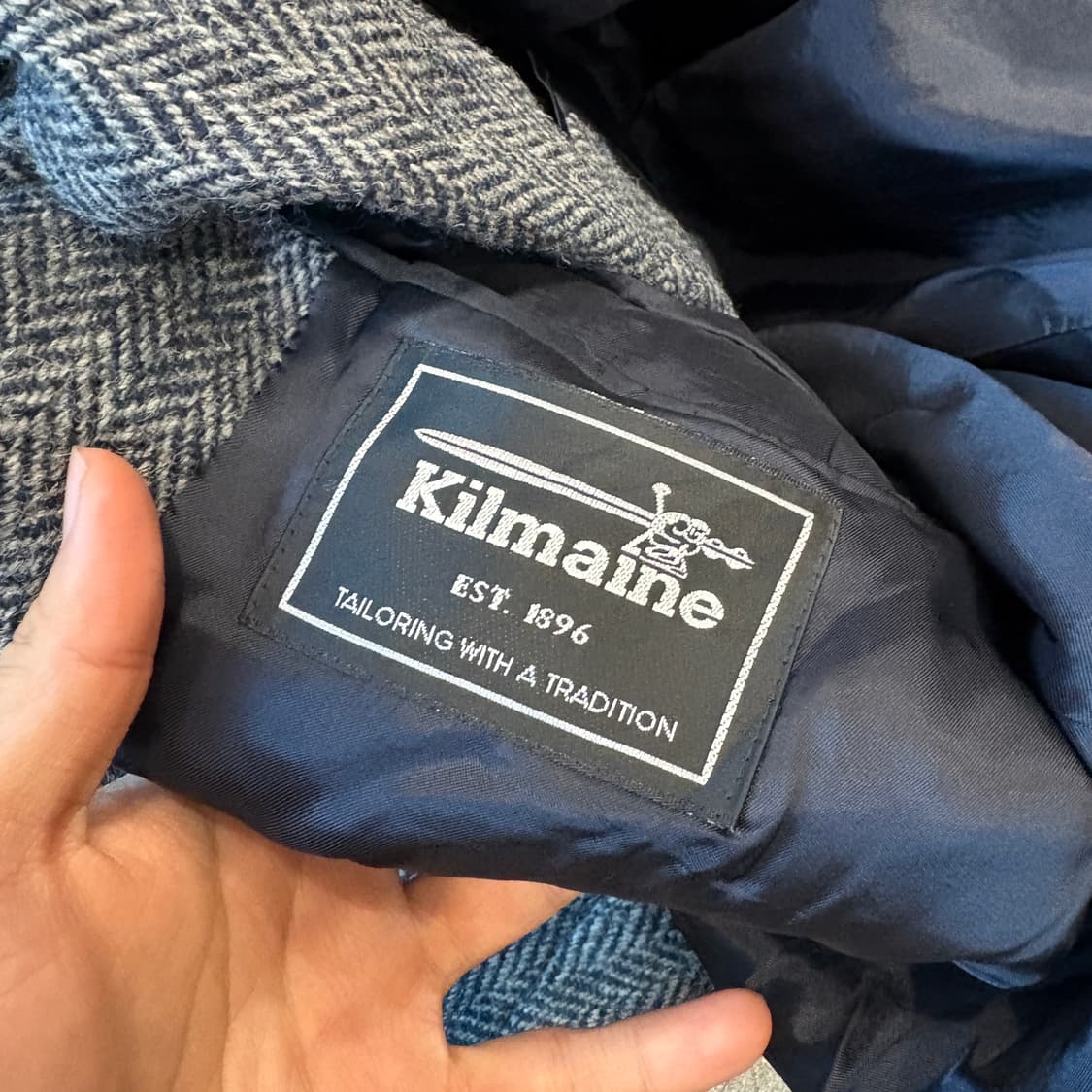 빈티지 해리스트위드 울 자켓 상품이미지7