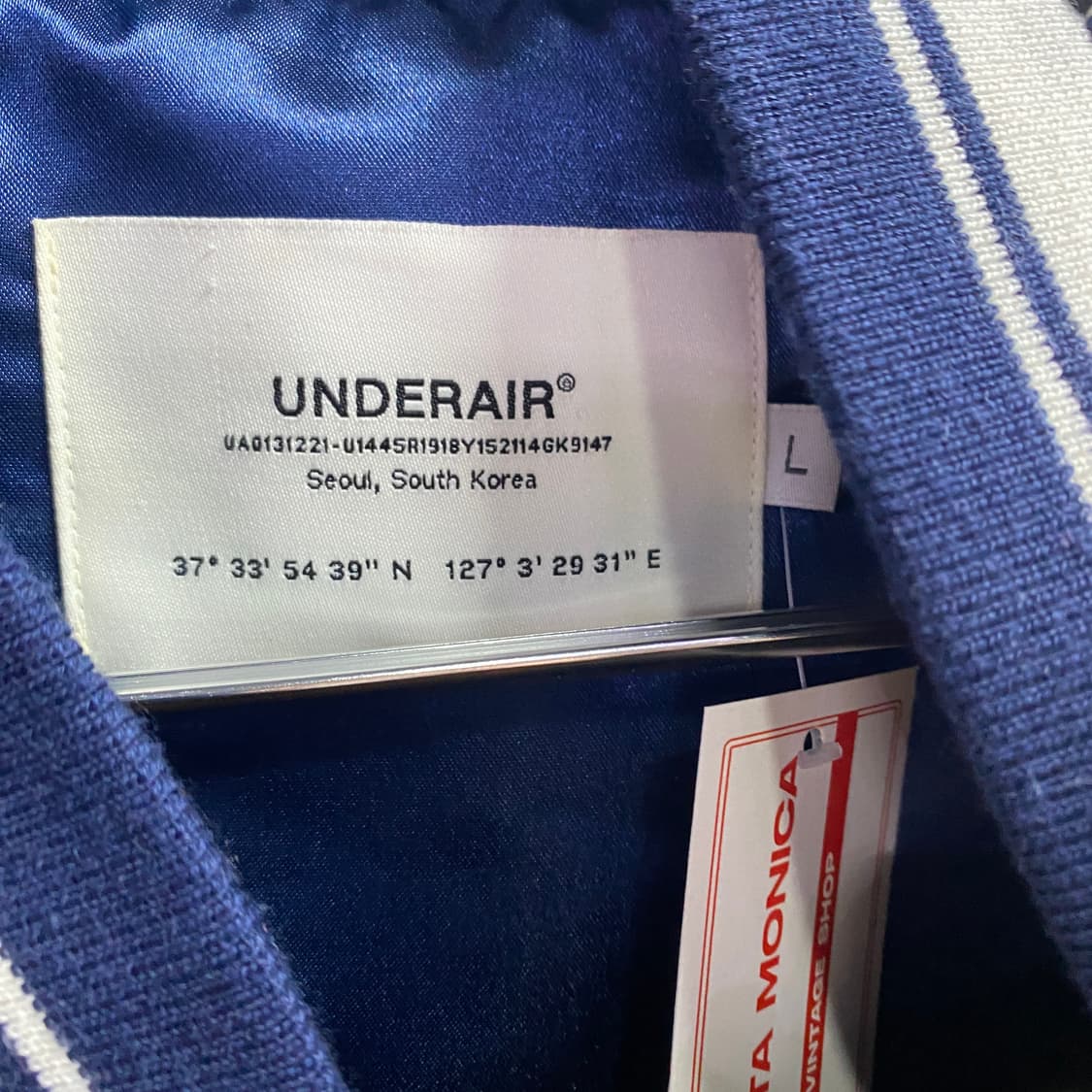 언더에어 자수 빅로고 배색 스카잔 B3135 상품이미지4