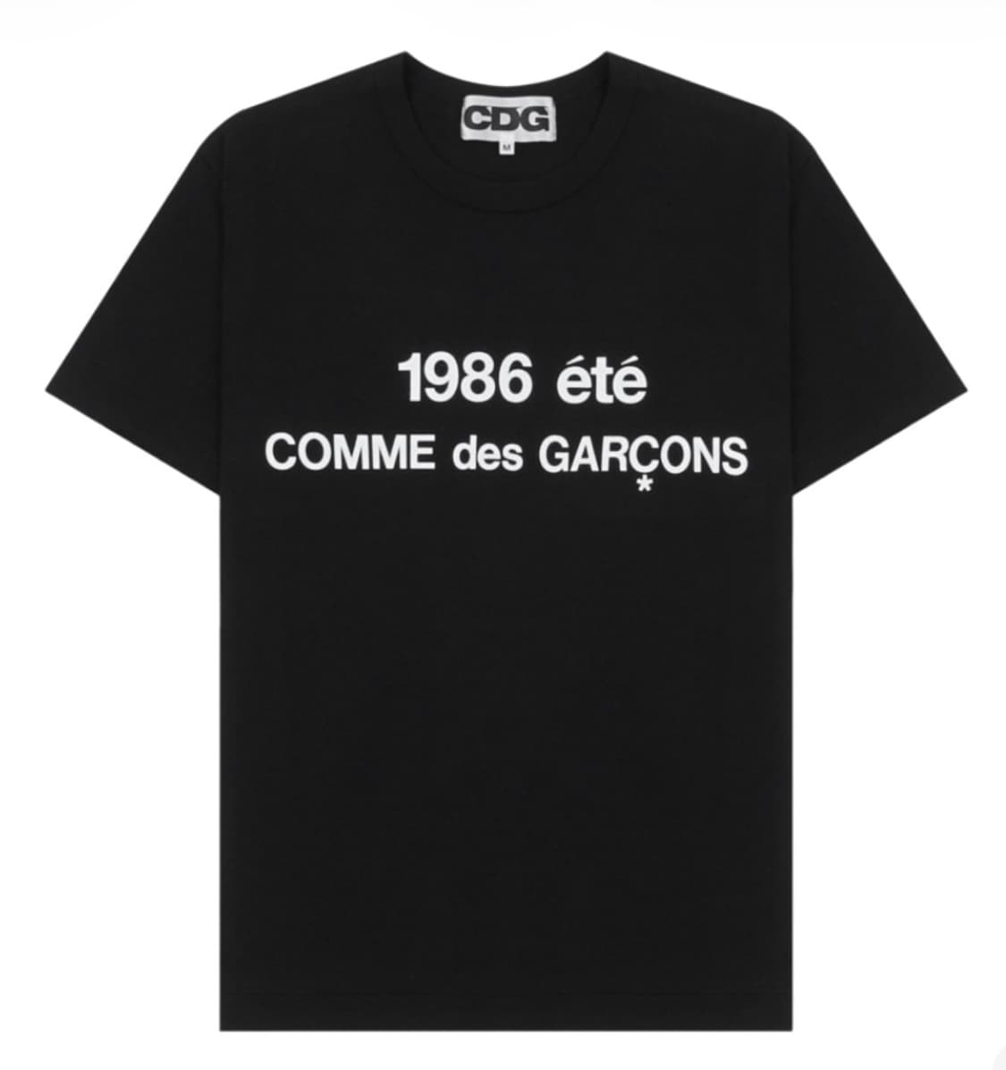 CDG 1986 꼼데가르송 티셔츠 블랙 상품이미지2
