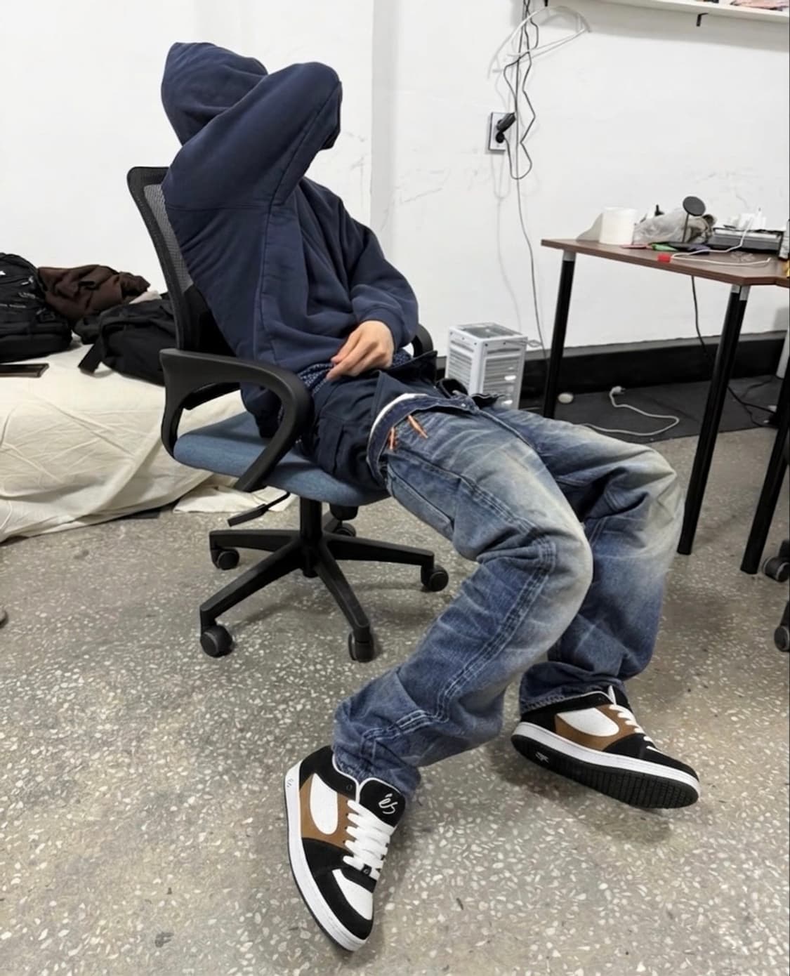 Es accel og 블랙 브라운 화이트 보드화 255 상품이미지3