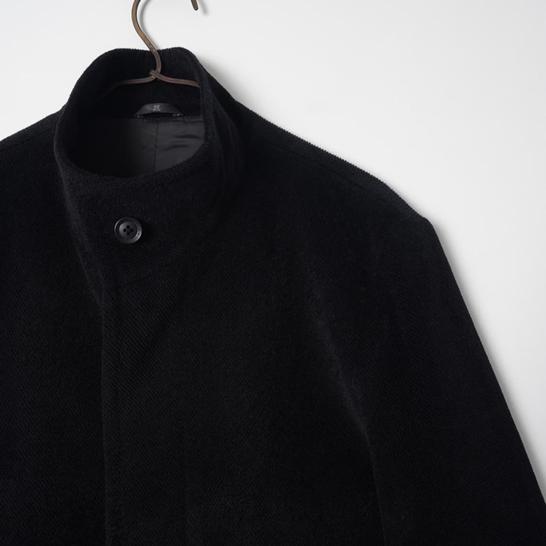 Lanvin Collection 블랙 스탠드 카라 하프코트 상품이미지5