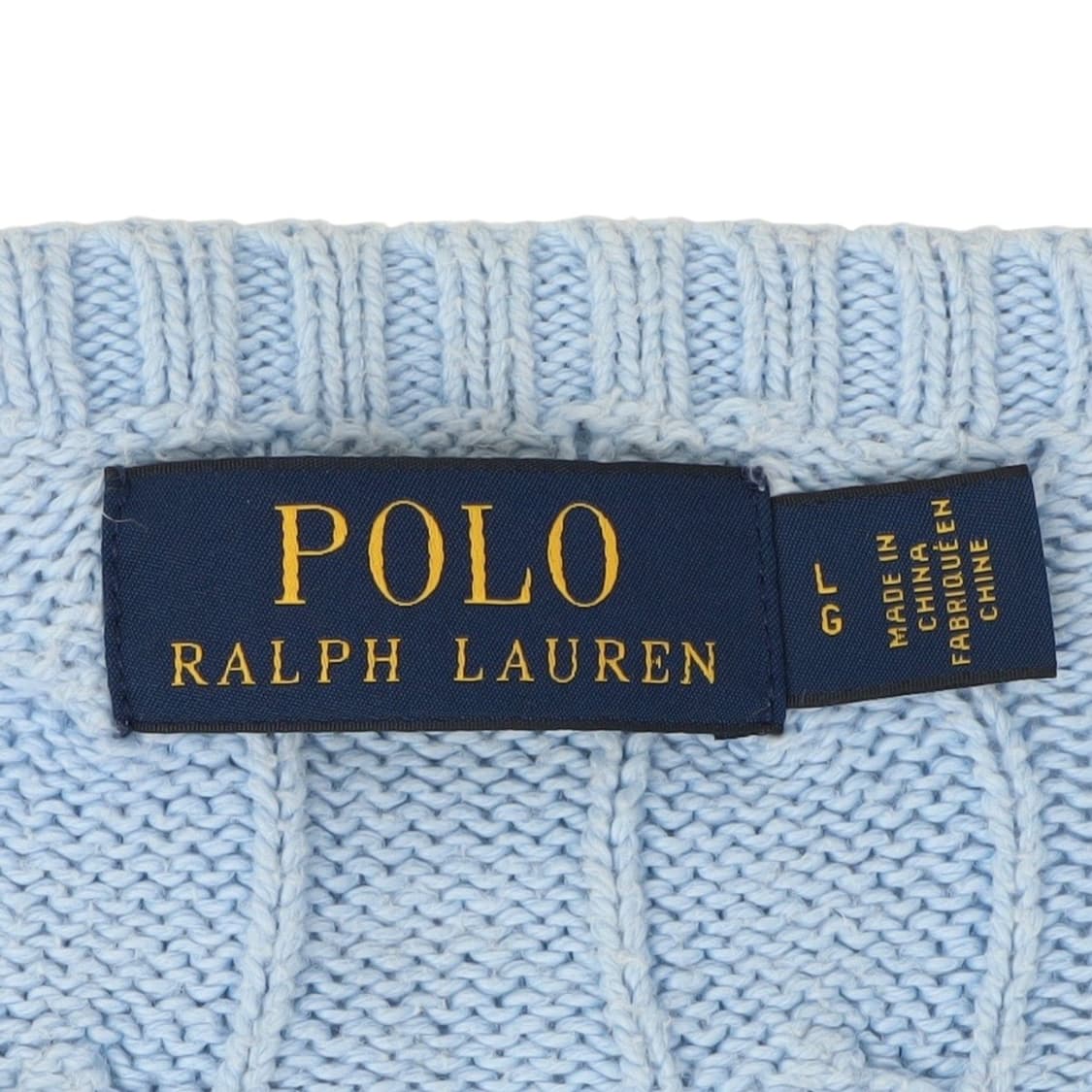 폴로 랄프로렌 라이트블루 케이블 니트 스웨터 상품이미지7