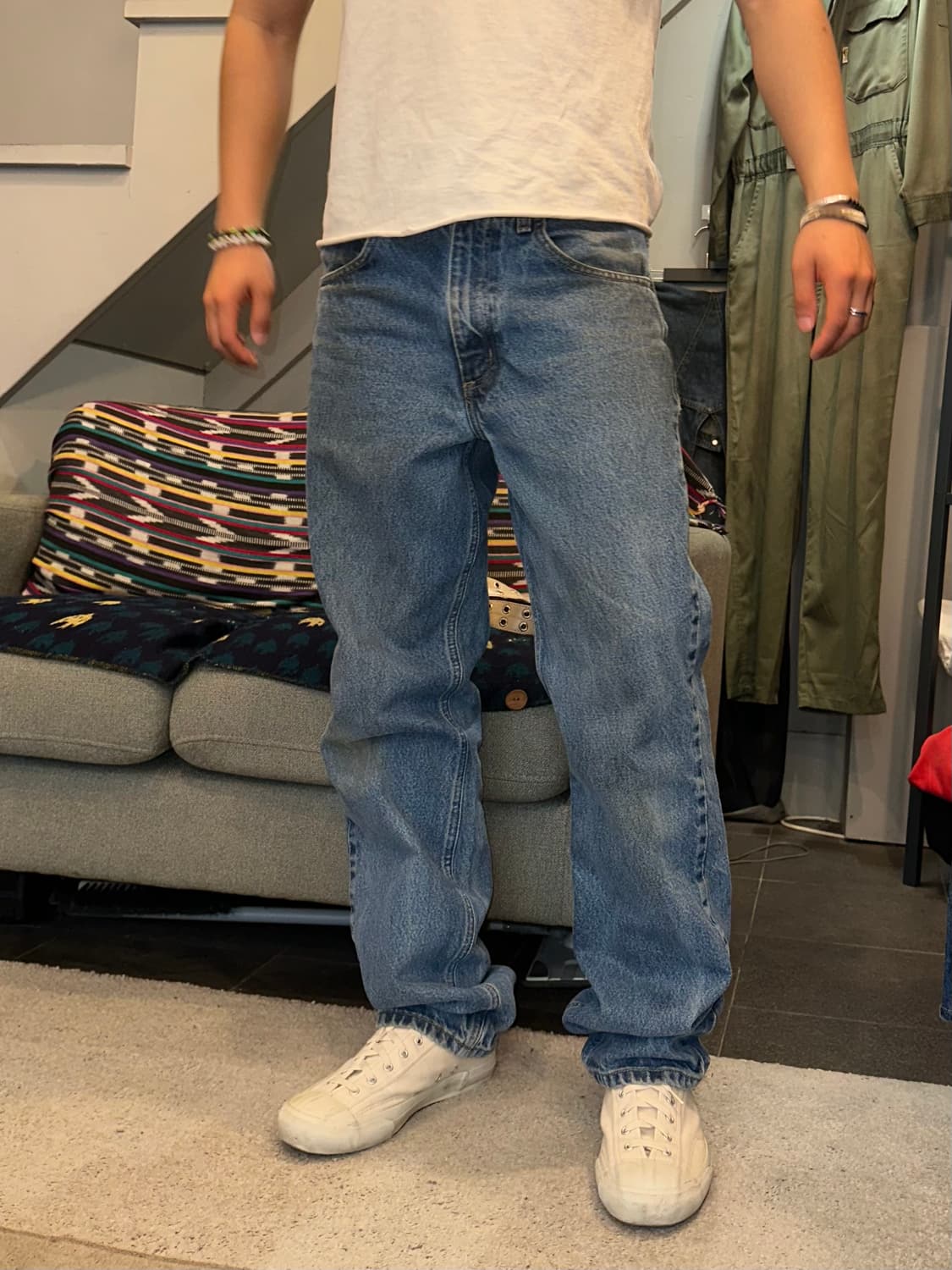 00’s Carhartt denim oily washed pants 상품이미지3