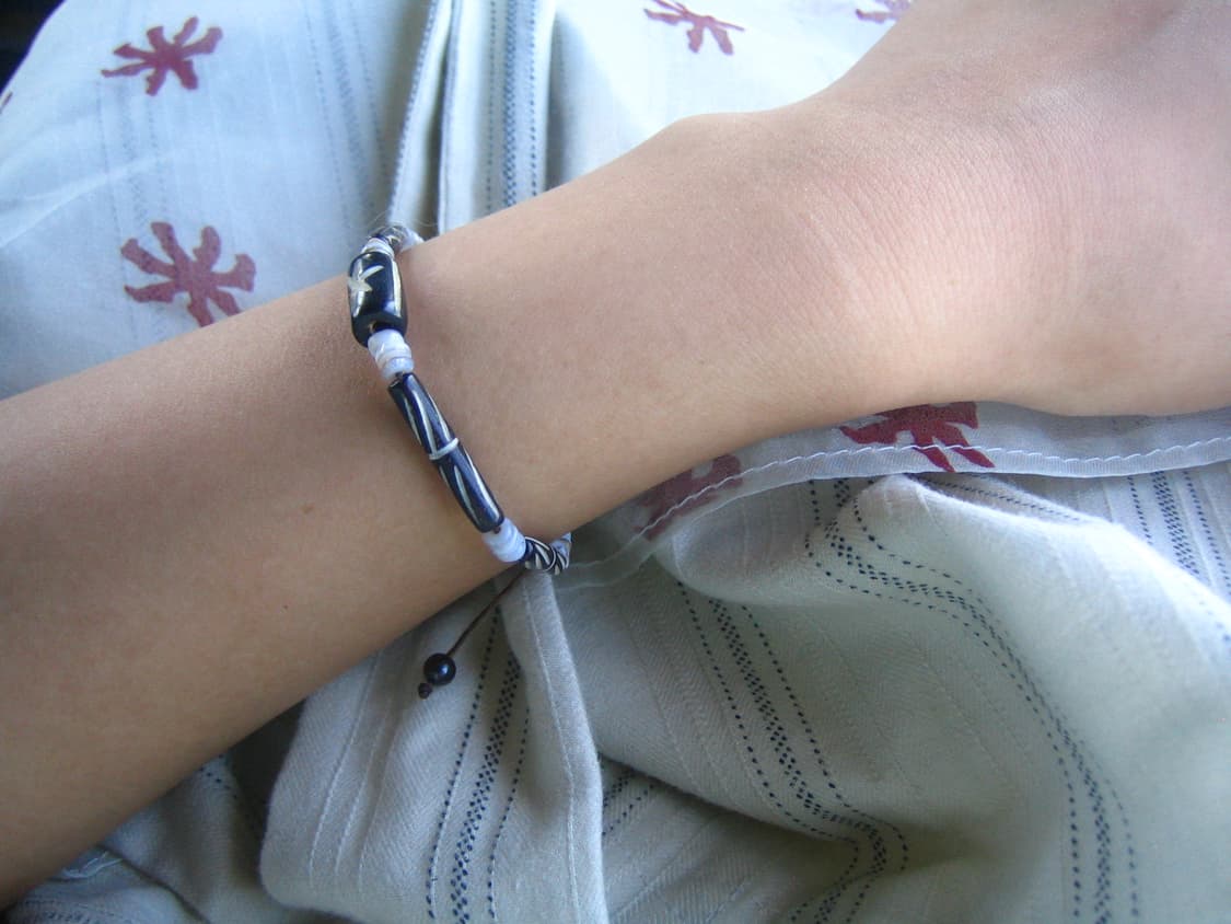 black mist bracelet 블랙 미스트 팔찌 길이조절 매듭 상품이미지4