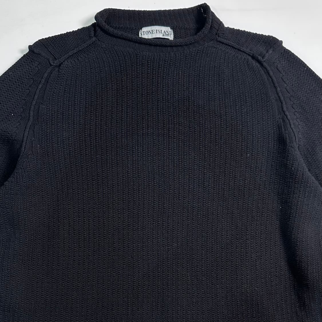 90s 스톤아일랜드 롤넥 코튼니트  상품이미지2