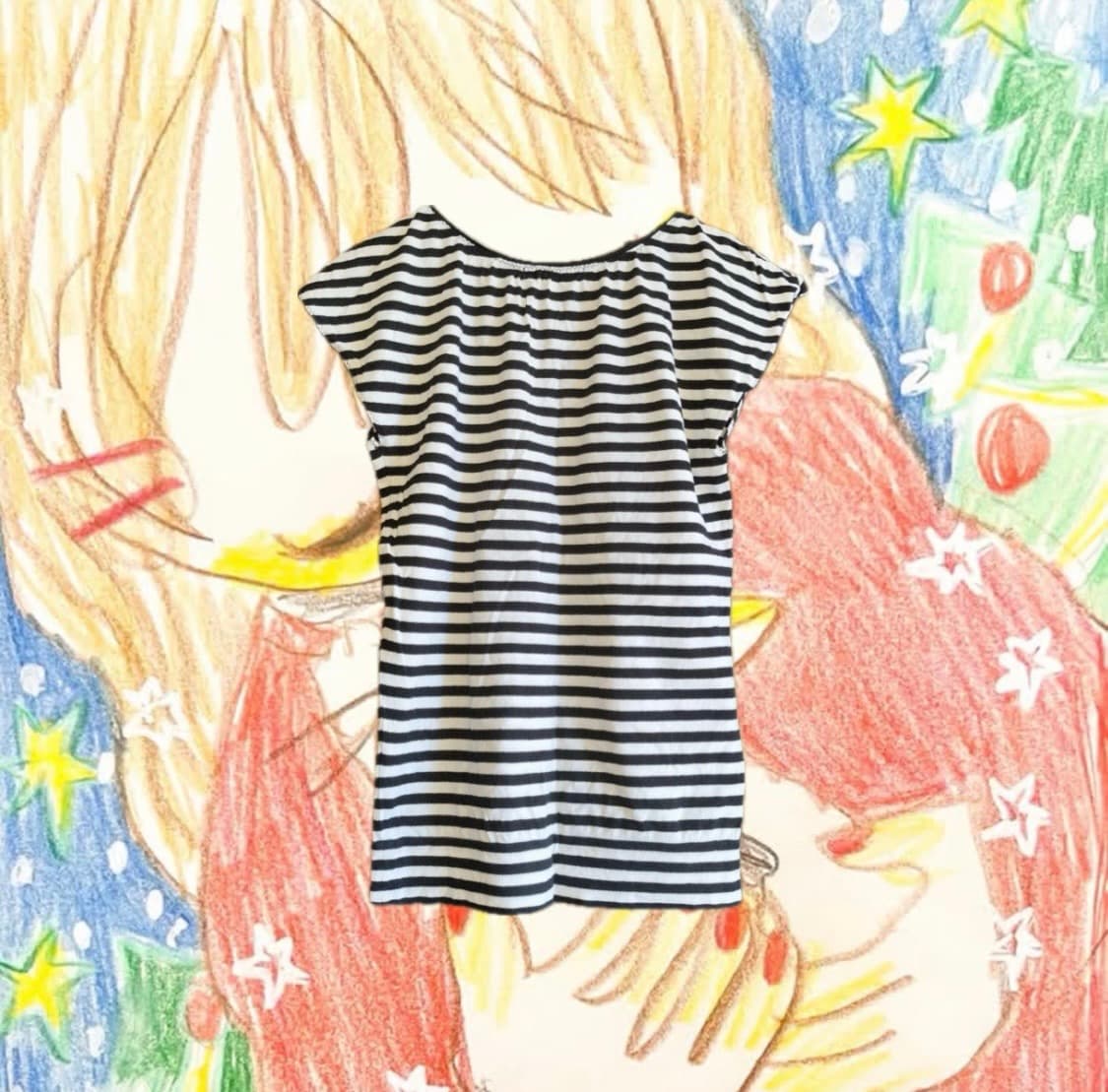 츠모리 치사토  스트라이프 티셔츠 상품이미지2