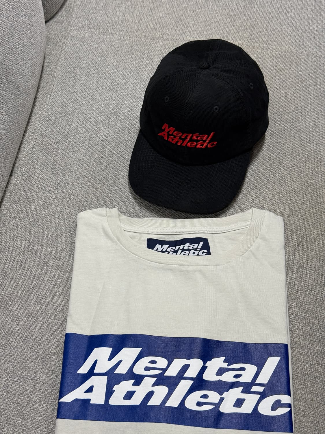mental athletic 코듀로이캡 검/빨 상품이미지4