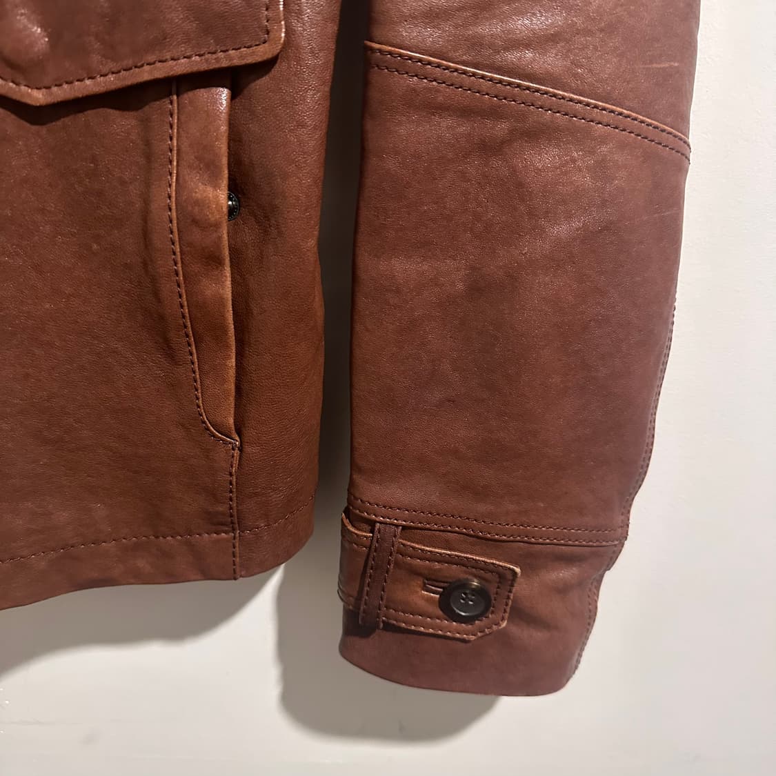 크리스 브라운 레더 자켓 상품이미지4