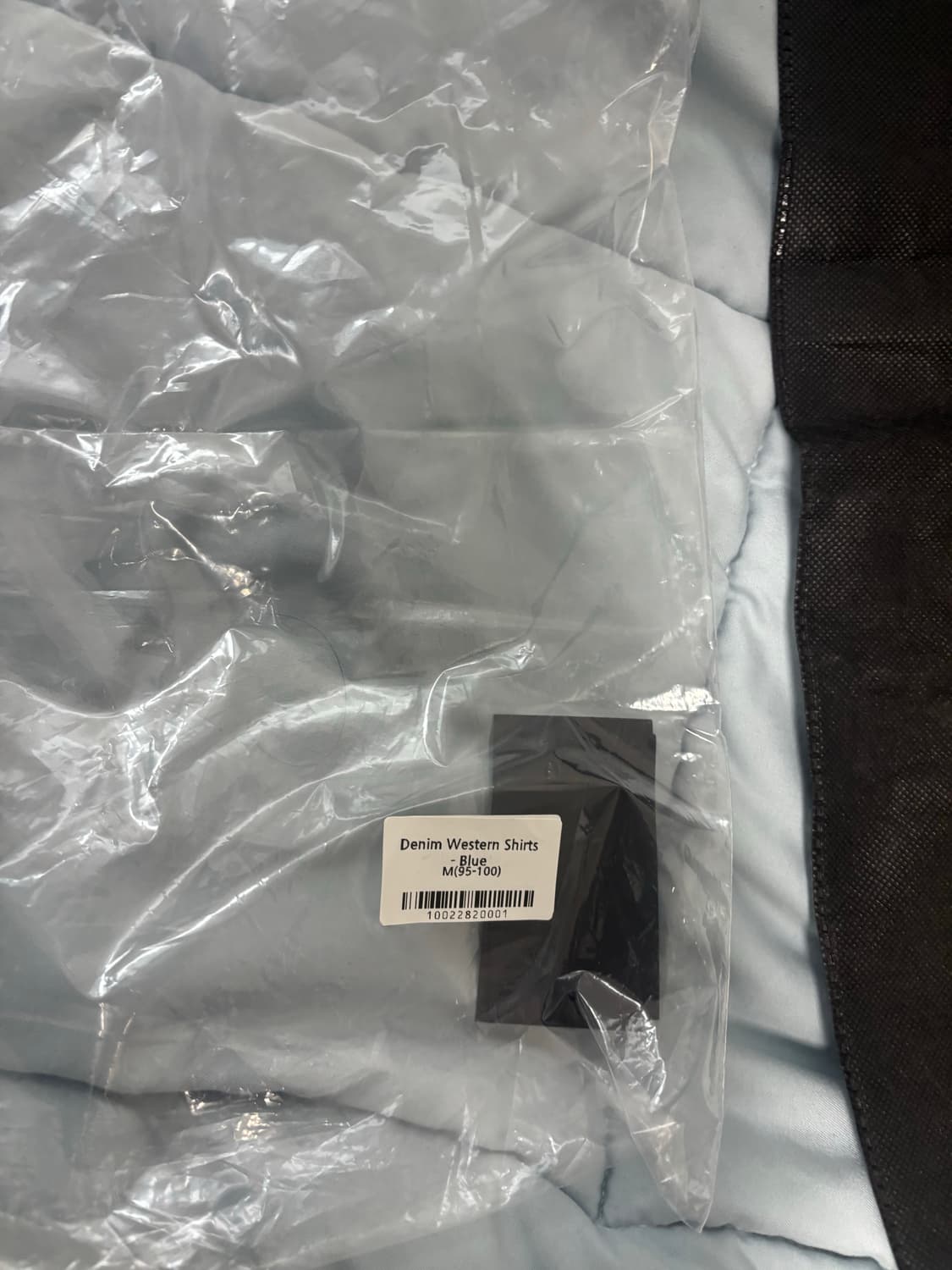 (박0검 착용) 세비지 웨스턴 데님 셔츠 블루 m 상품이미지3