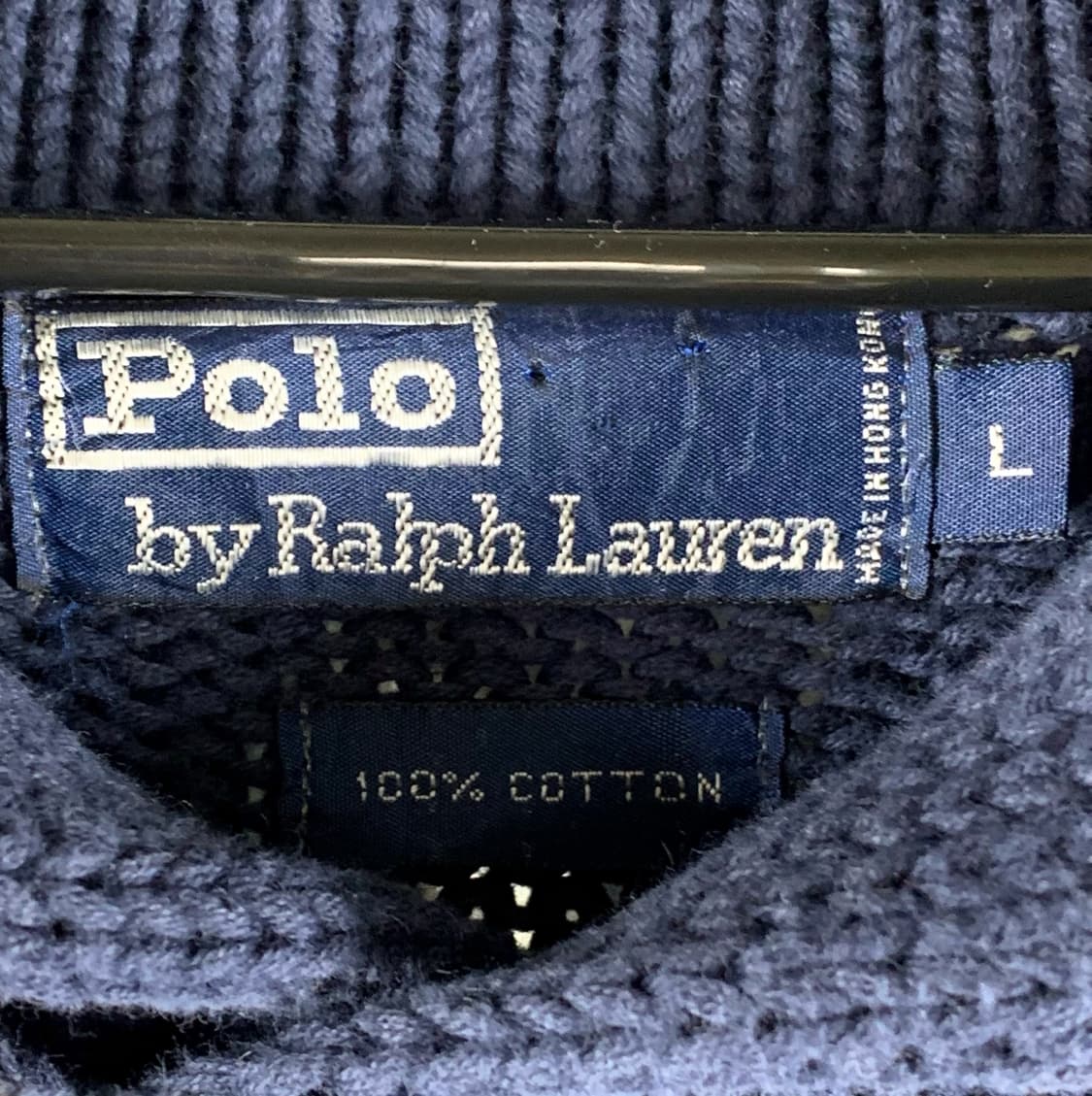 [표기 L, 실측 XL] 폴로 랄프로렌 숄카라 니트 상품이미지4