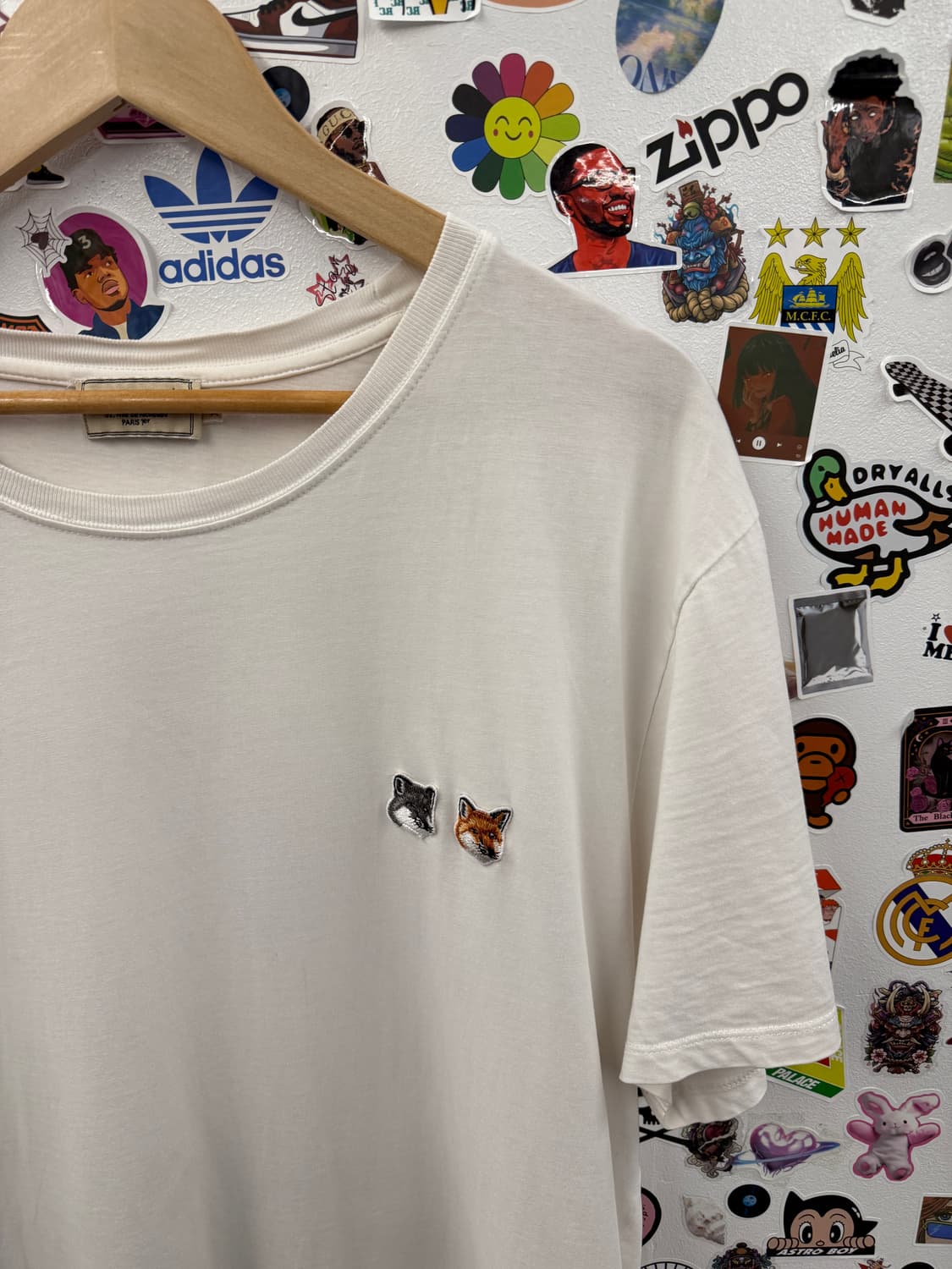 메종키츠네 더블 폭스 화이트 반팔 XXL 상품이미지4