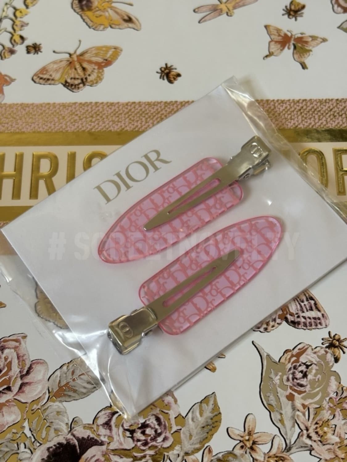 디올뷰티 헤어클립 핑크 세트 (2ps) 상품이미지6