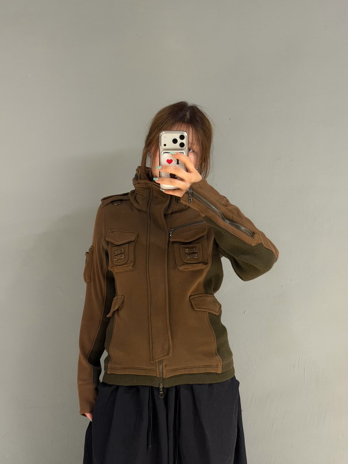 pocket detail ribbed bono jacket 상품이미지2