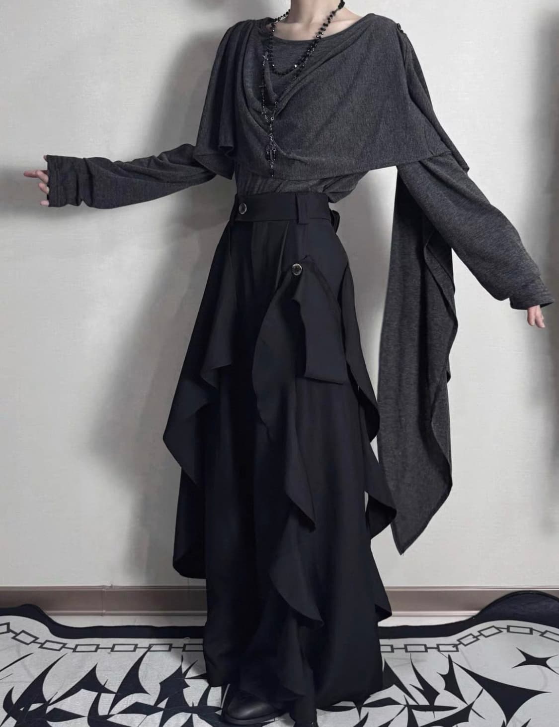 동양풍 코스프레 punk 상하의 세트 상품이미지2