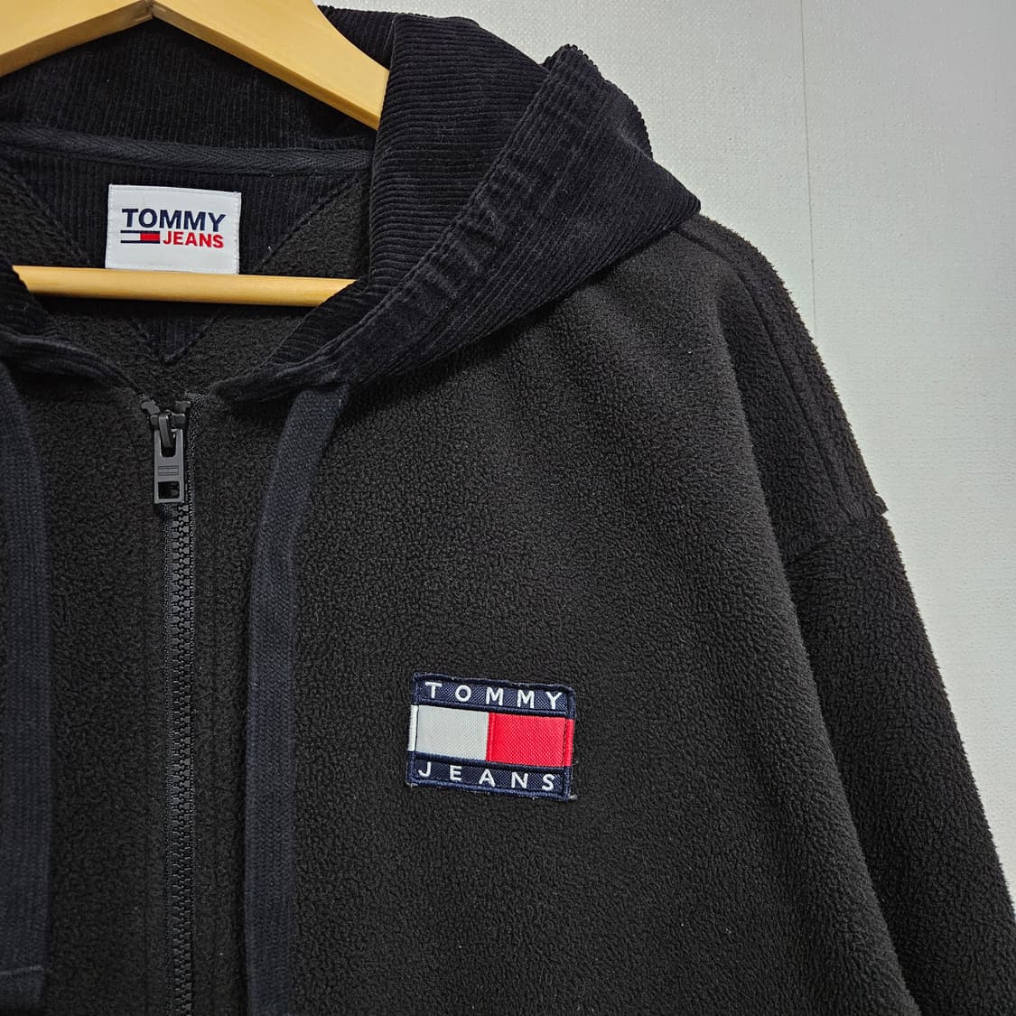M 100) 타미 진스 코듀로이 후리스 후드집업 상품이미지3