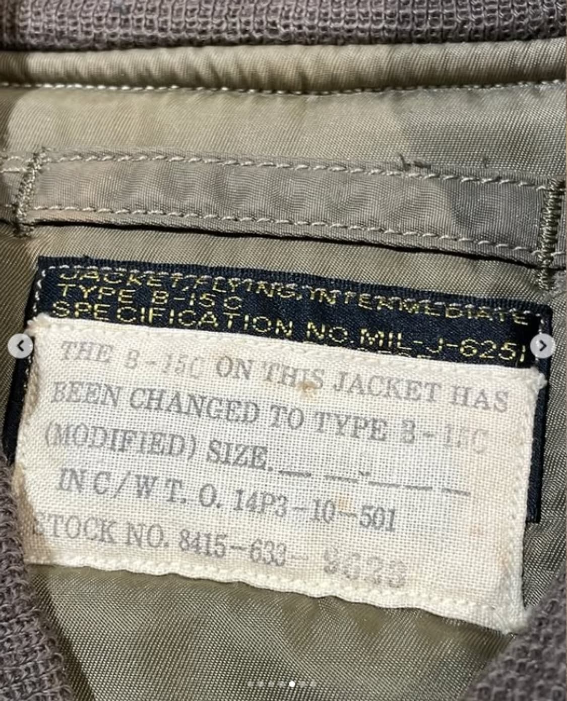 버즈릭슨 b-15c 모디파이드 플라이트 자켓(B5011) 상품이미지5