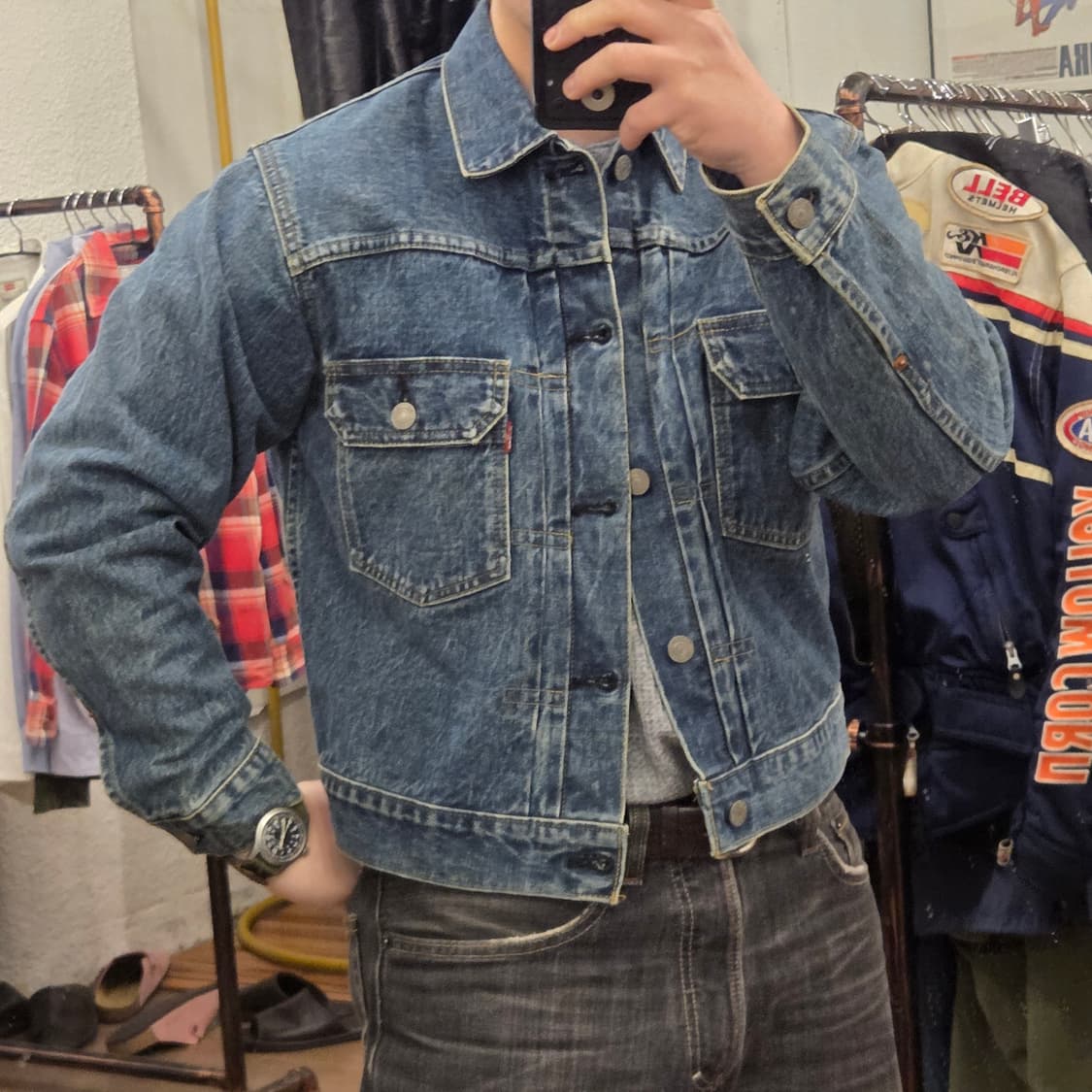 90s 리바이스 lvc 2세대 데님자켓 38 사이즈 71507 타입투 상품이미지7