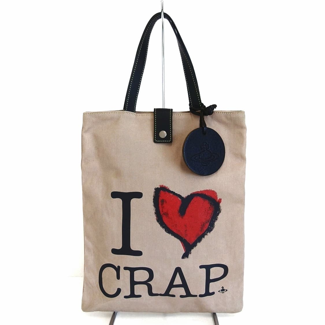 비비안 웨스트우드  I LOVE CRAP 캔버스 토트백 상품이미지1