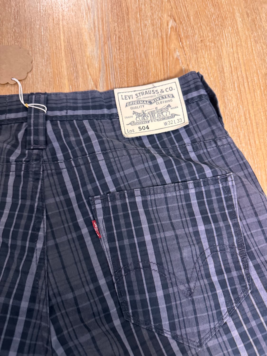 리바이스 체크 코튼진 504 상품이미지4