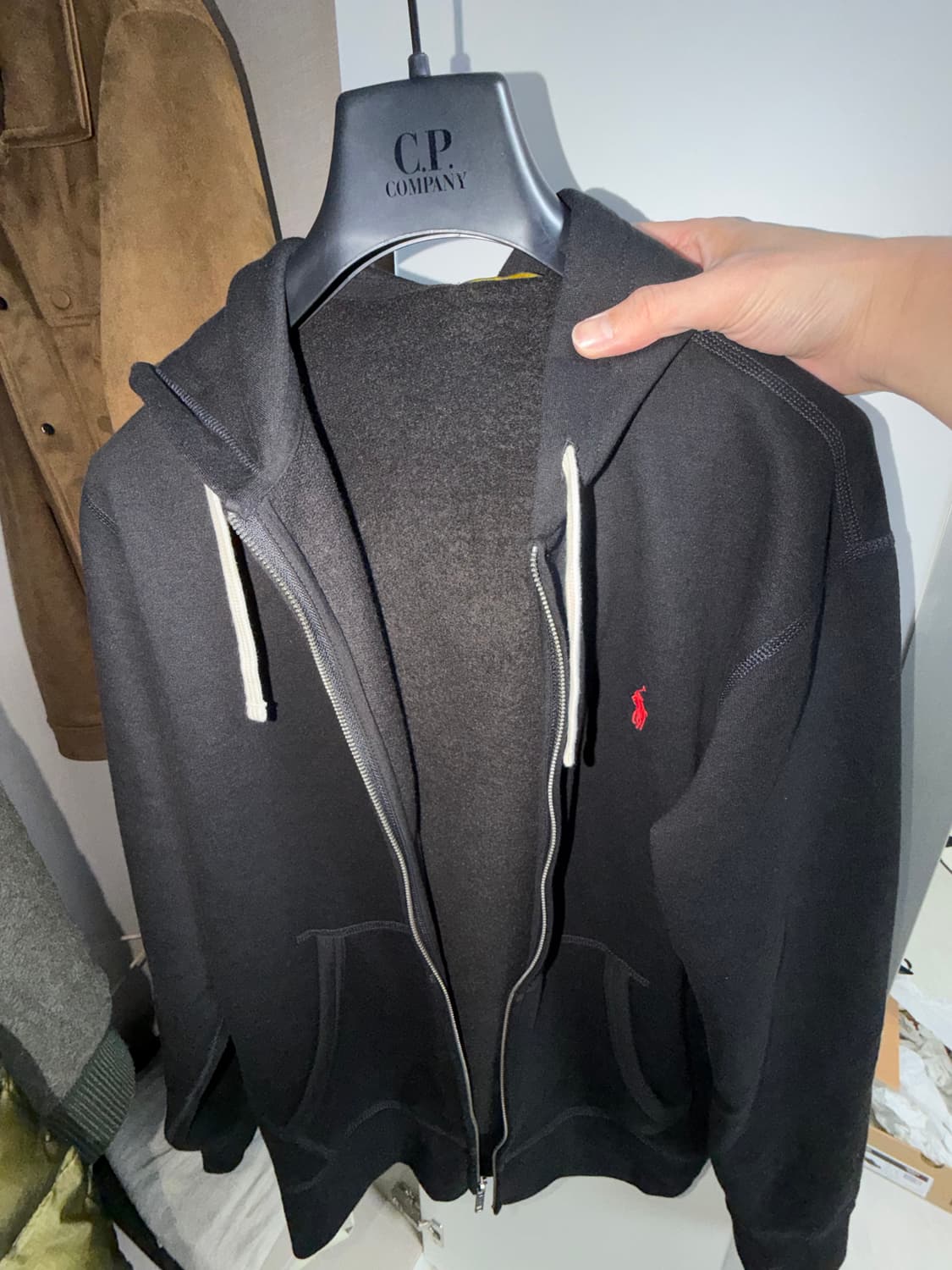 폴로 랄프로렌 후드집업 L 블랙 상품이미지1