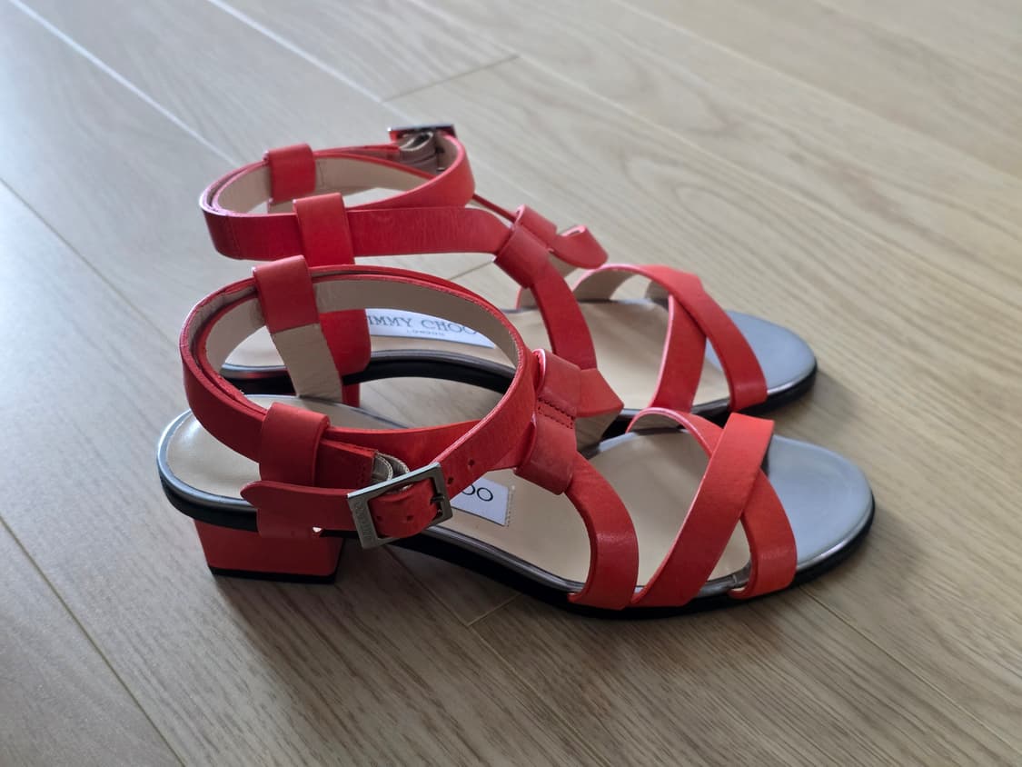 Jimmy choo 지미추 레더 스트랩 샌들 35.5 상품이미지3
