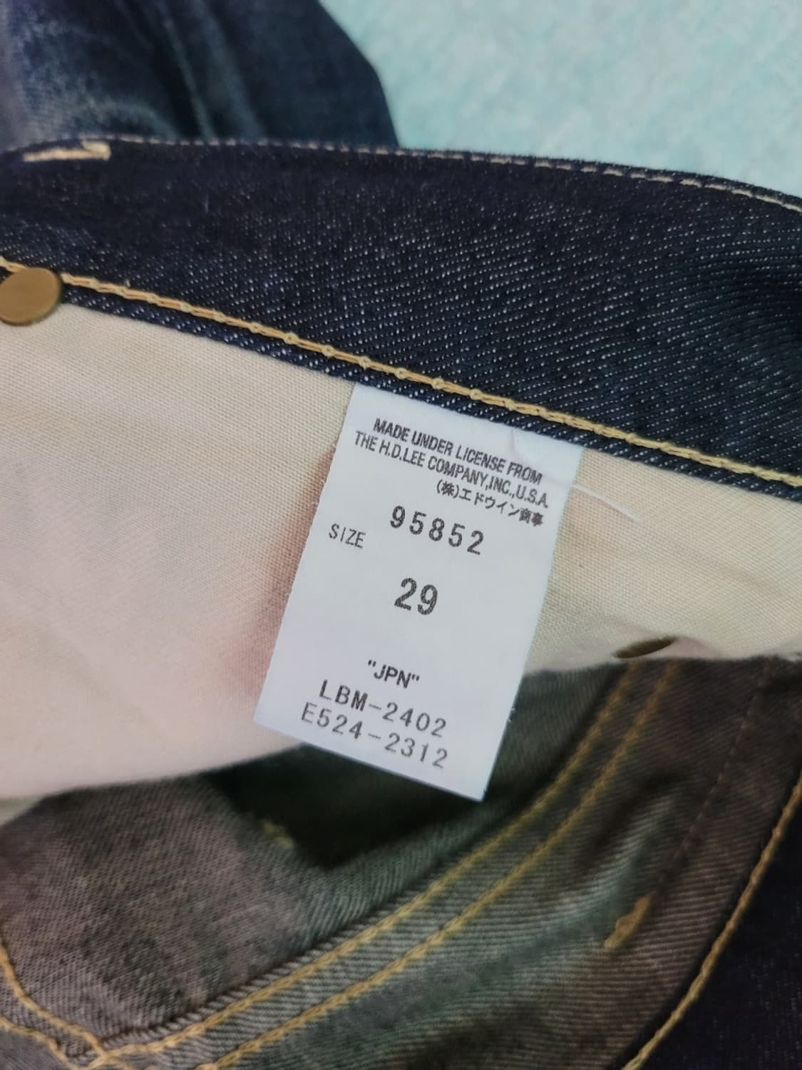 재팬 리 라이더스 LEE Riders 아메리칸렉시 콜라보 슬림테이퍼드진 상품이미지5