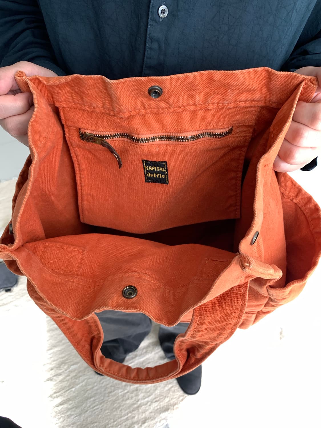 Kapital 캐피탈 캔버스 토트백 상품이미지5