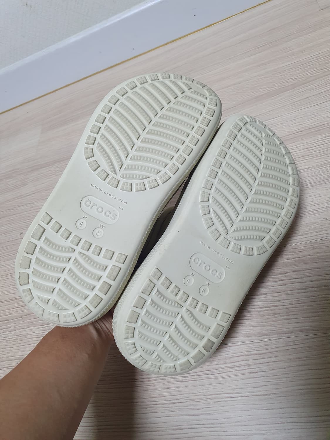 크록스 플랫폼 클로그 아이보리 230 상품이미지6