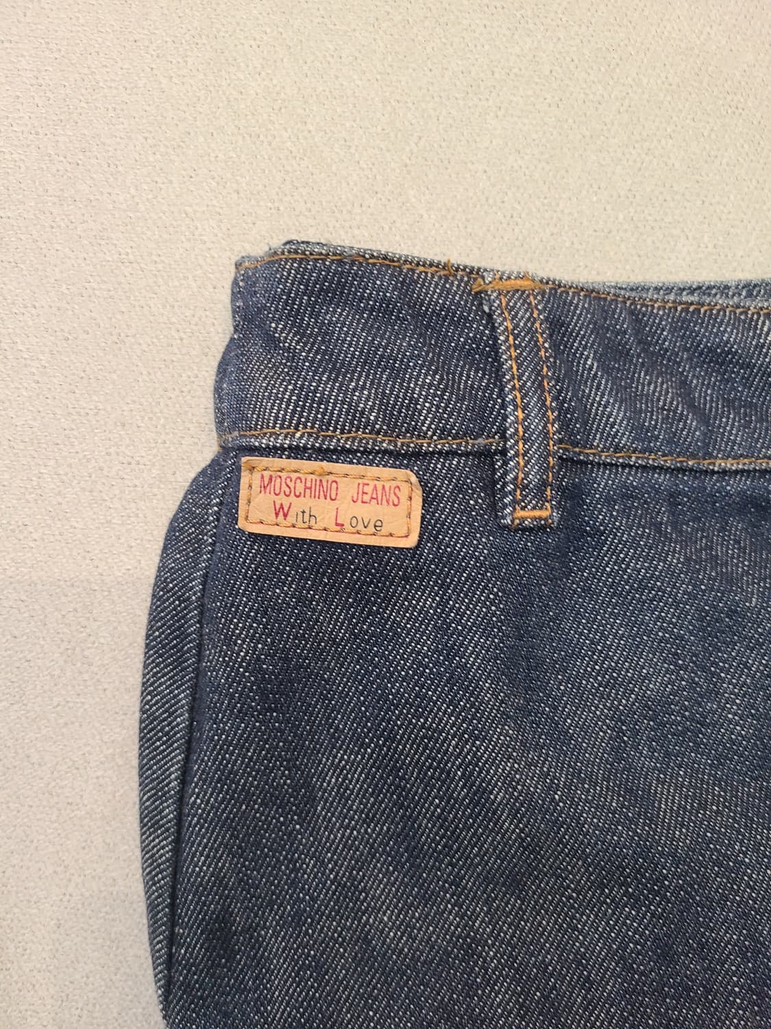 MOSCHINO jeans 모스키노 진 플레어 데님스커트 청스커트 38 상품이미지3