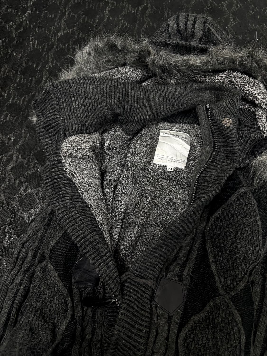 “Growth by Grail” Y2K Mood Fur Knit Zip  상품이미지8