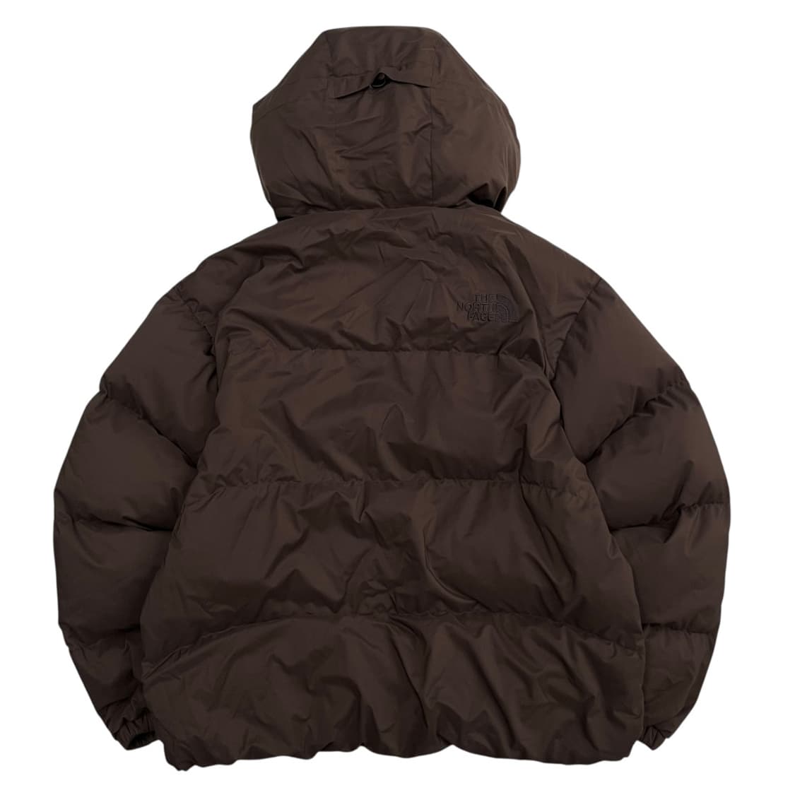 노스페이스 브라운로고 초코맛 후드 패딩 M 상품이미지5