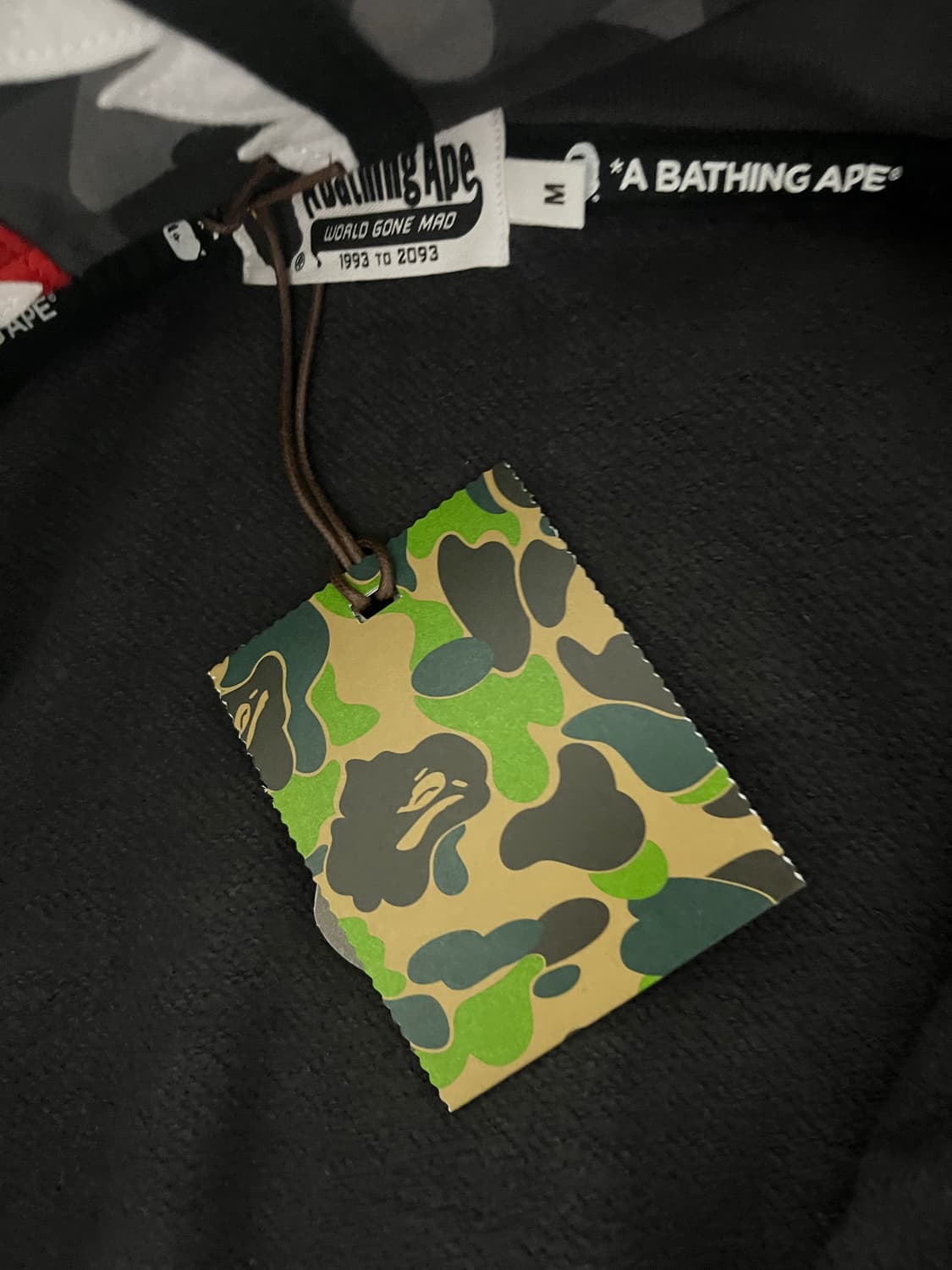 베이프 더블 후드 블랙 판매 상품이미지2