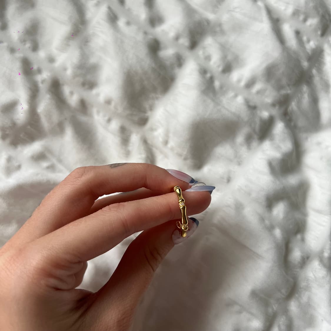 골드 뱀부 반지 상품이미지2