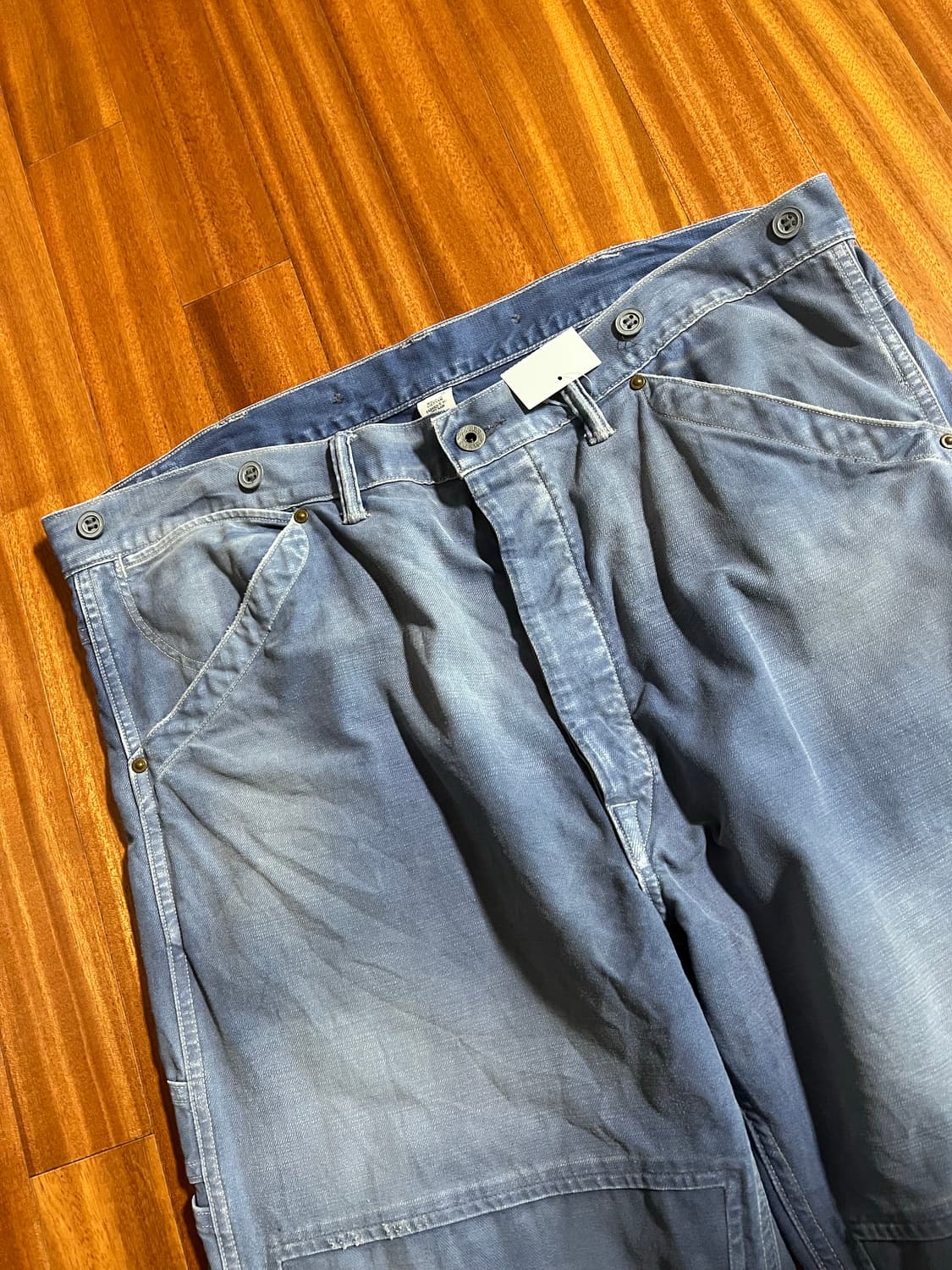 RRL 더블알엘 엔지니어핏 카펜터 팬츠 블루 상품이미지5