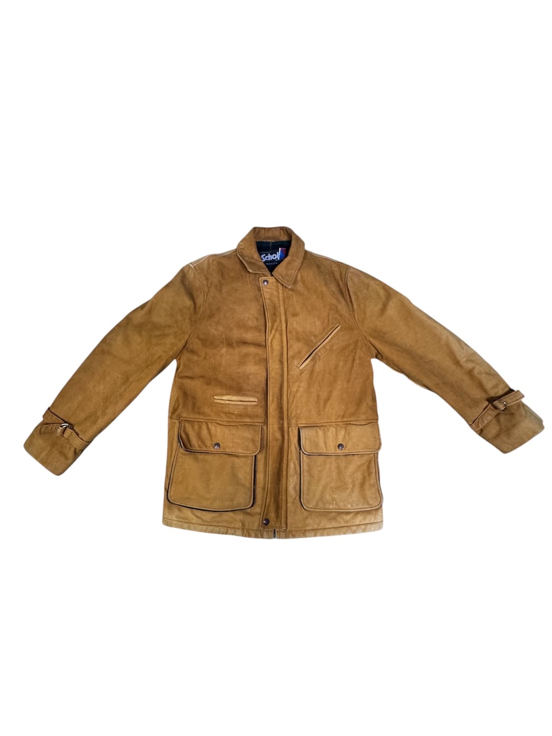 빈티지 90s 쇼트 SCHOTT 바이커 레더 자켓 38 상품이미지1