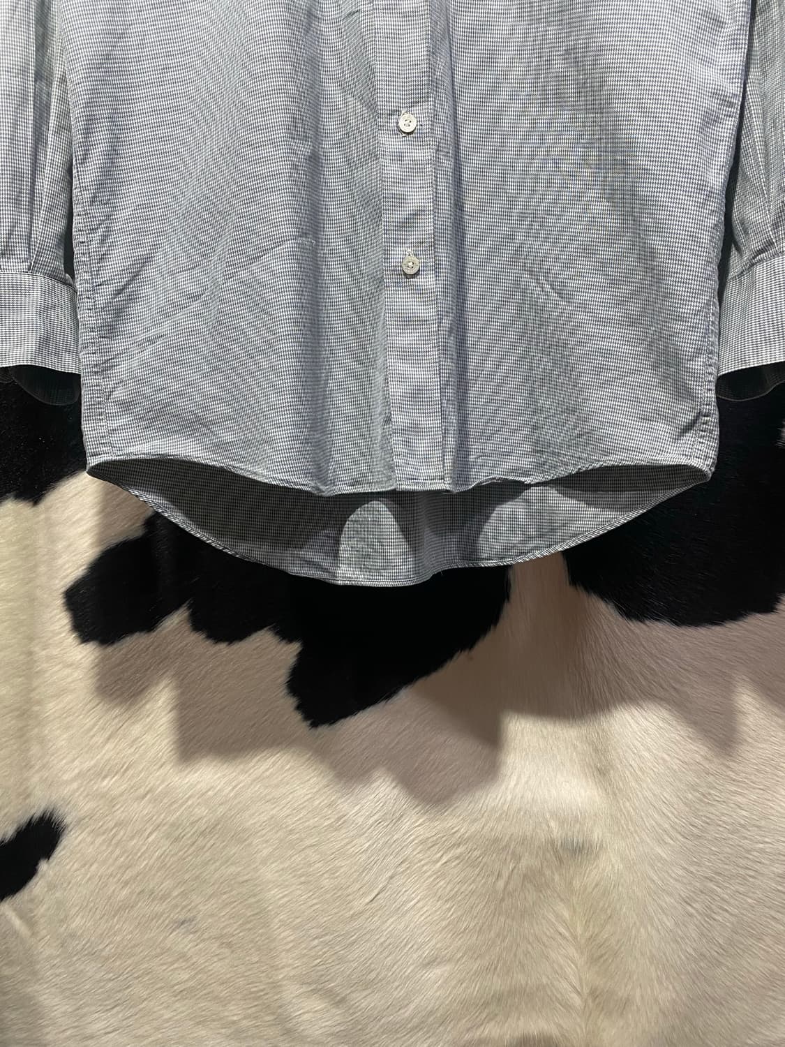 Burberry 민트 하운드투스 체크 셔츠 상품이미지4