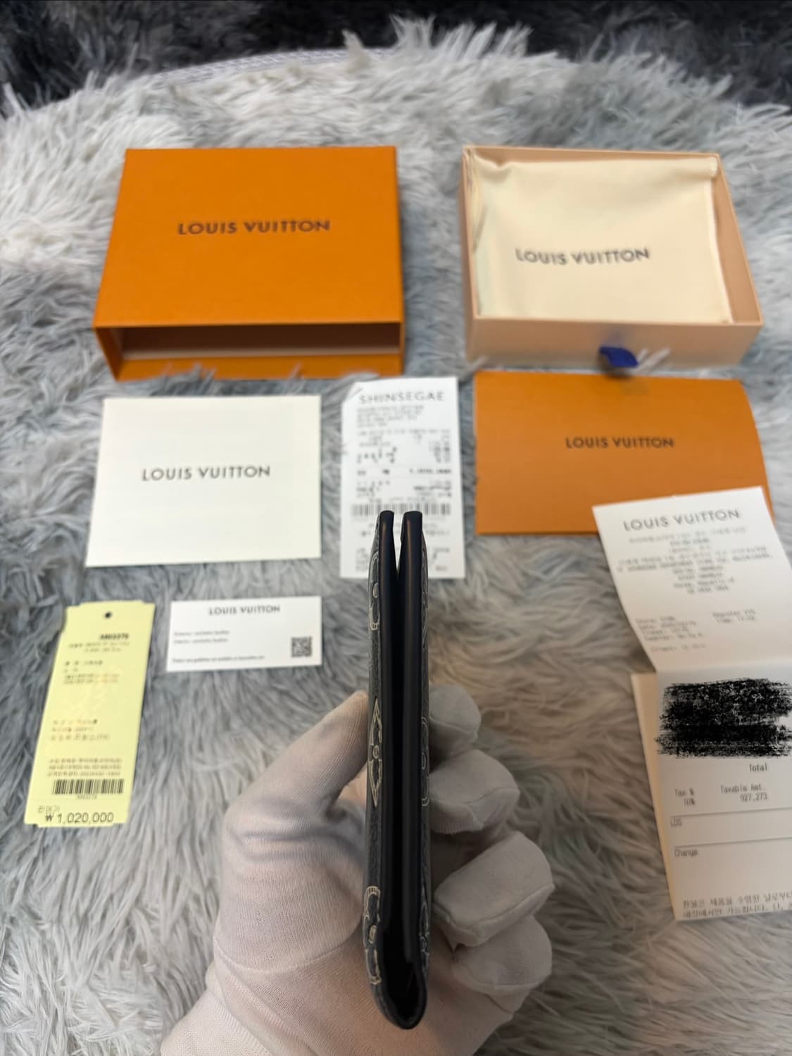 (새상품급)루이비통 멀티플 월렛 네이비 블루 상품이미지6