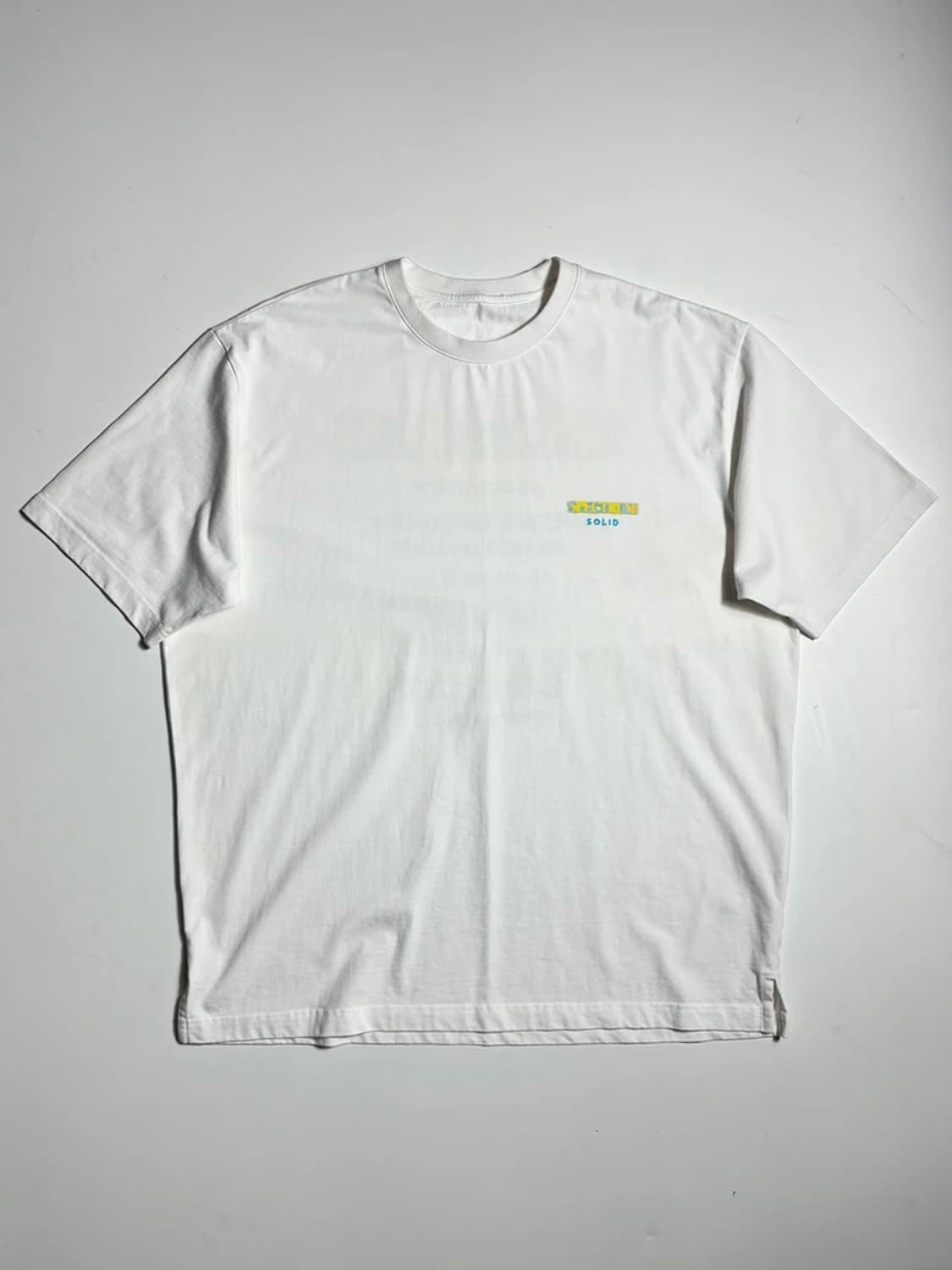 솔리드옴므 22SS 스펙트럼 화이트 반팔 티셔츠 R1658 상품이미지3