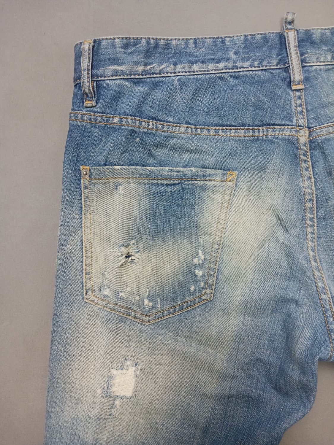 [34] 정품 디스퀘어드2 데미지 리페어 슬림진 청바지 상품이미지8