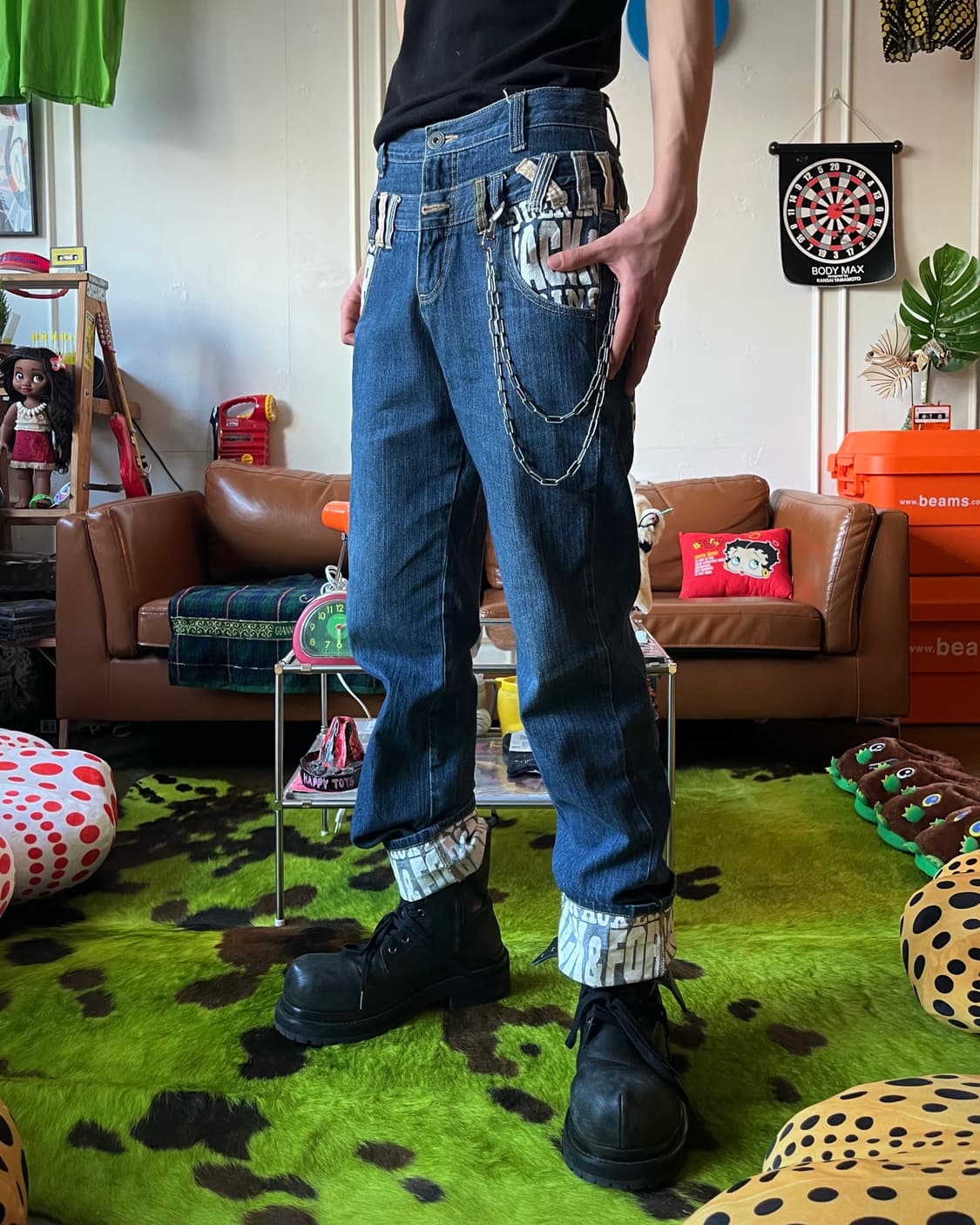 90-00s Jpn Vintage Double Waist Denim 상품이미지2