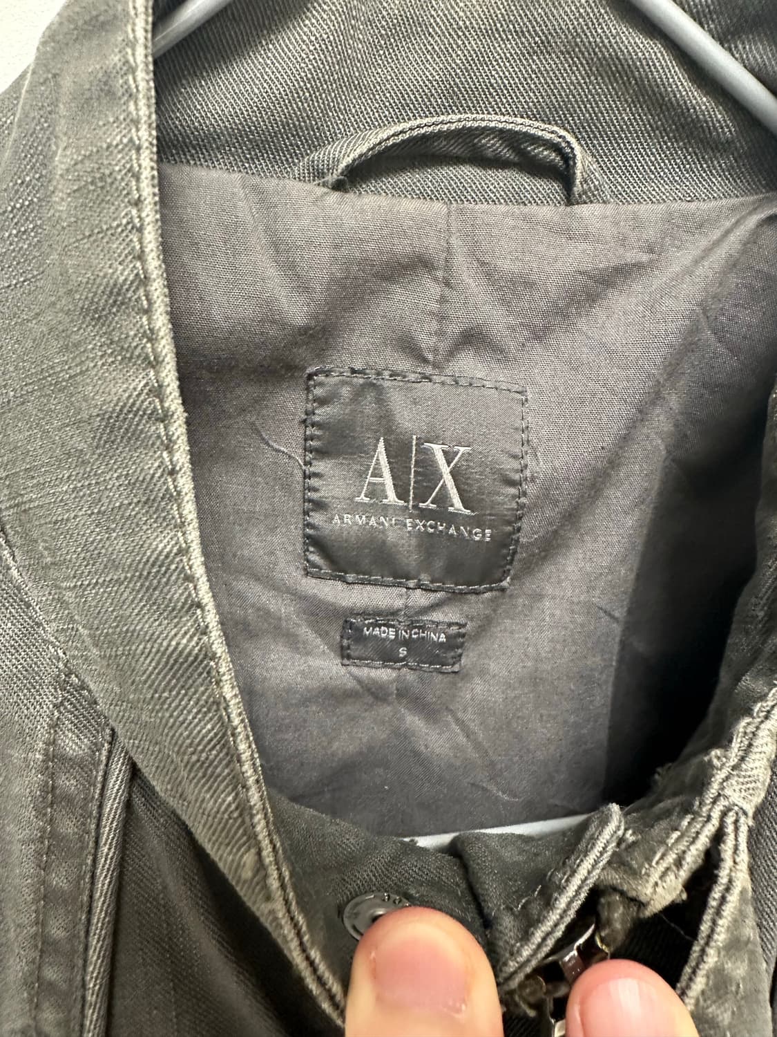 아르마니 익스체인지 그레이 바이커 자켓 상품이미지4