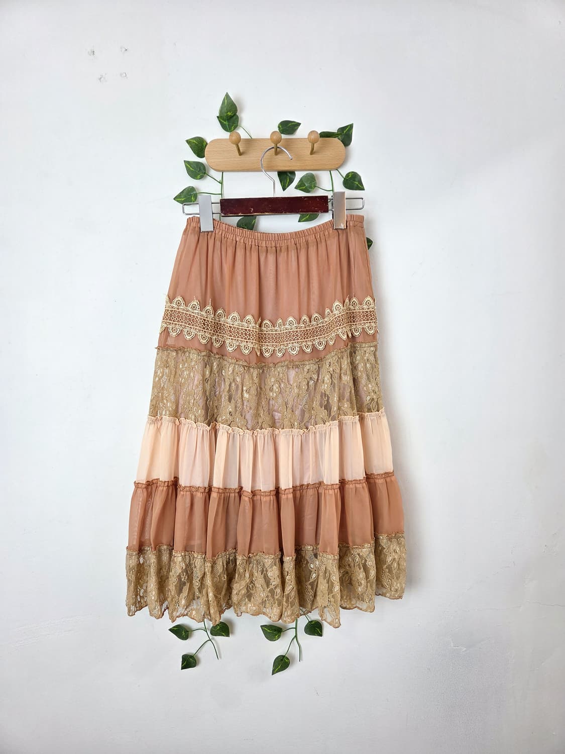 레이스 패치워크 스커트 상품이미지5