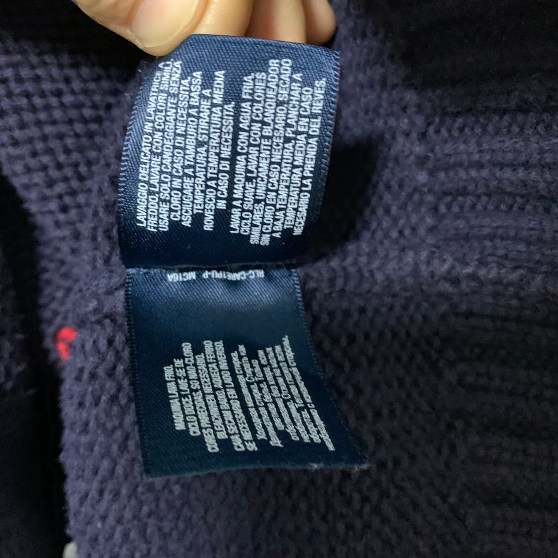 폴로 랄프로렌 성조기 니트 네이비 빈티지 스웨터 키즈 여성M-L 상품이미지5