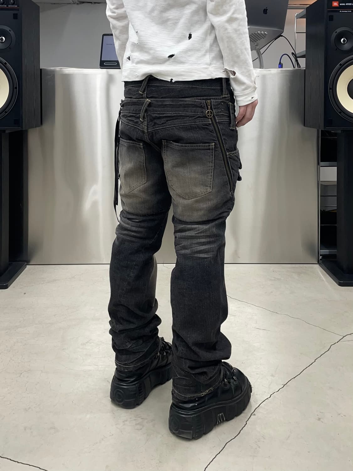 PPFM 더블 웨이스트 데님 팬츠 상품이미지2