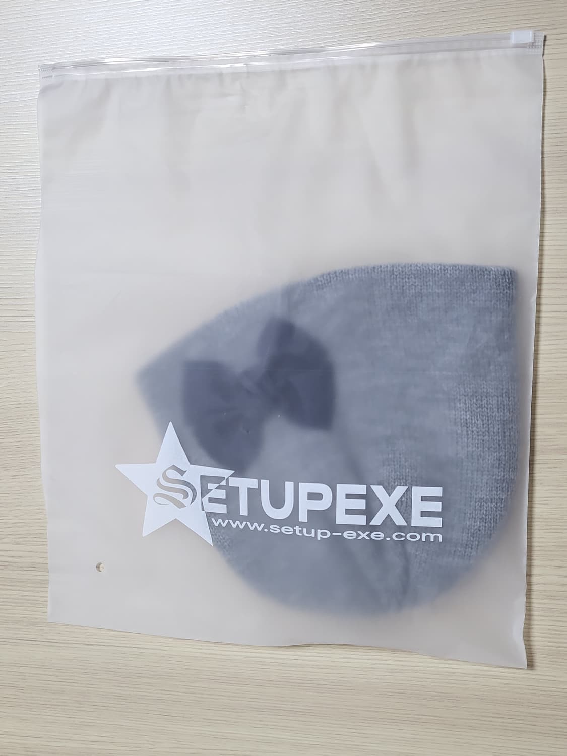 오늘만 할인) 셋업이엑스이 리본 비니 미착용 새제품 상품이미지3