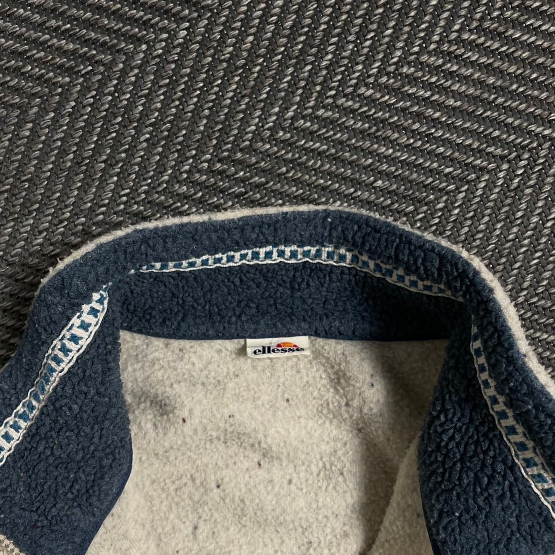 엘레쎄 올드스쿨 빈티지 체크 패턴 집업 플리스 자켓 y 4954 상품이미지6